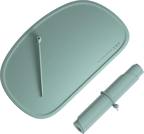 Cuddle Campus Set of 3 Silicone Placemats with Raised Edges for Kids,Toddlers,Babies, Non-Slip Dinning Table Mat, Baby Eating Mat, Food Mat - Jamouz