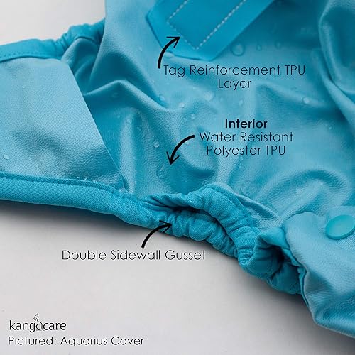 Kanga Care Rumparooz Reusable Cloth Diaper Covers One Size for Fitted Diapers and Prefolds with Double Gusset (5pk) - Jamouz