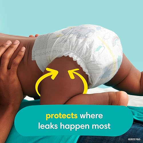 Pampers Swaddlers Diapers Preemie - Size P1, 27 Count, Ultra Soft Disposable Baby Diapers (Pack of 4) - Jamouz