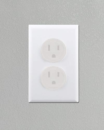 38 Pieces Clear Outlet Covers Baby Proofing - Vmaisi Electrical Safety ChildProof Plug Protector - (Clear, 38 Pack) - Jamouz