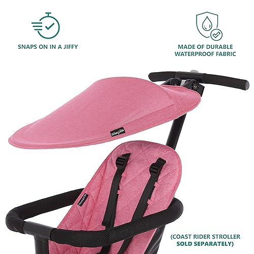 Coast Rider Stroller Canopy for Dream On Me Coast Rider Stroller, Pink - Jamouz