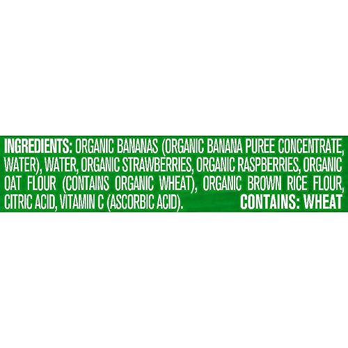 Gerber Organic Baby Food Pouches, Toddler, Banana Raspberry Yogurt Vanilla, 3.5 Ounce (Pack of 12) - Jamouz