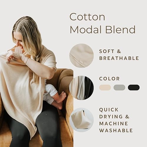 Nursing Cover – Soft, Breathable & Multi-Use | Full Coverage for Breastfeeding & Pumping | Lightweight & Stylish - Jamouz