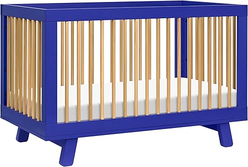 babyletto Hudson 3-in-1 Convertible Baby Crib with Toddler Bed & Daybed Conversion - Easy to Assemble - GREENGUARD Gold Certified w/ 4 Adjustable Mattress Heights - Natural - Jamouz