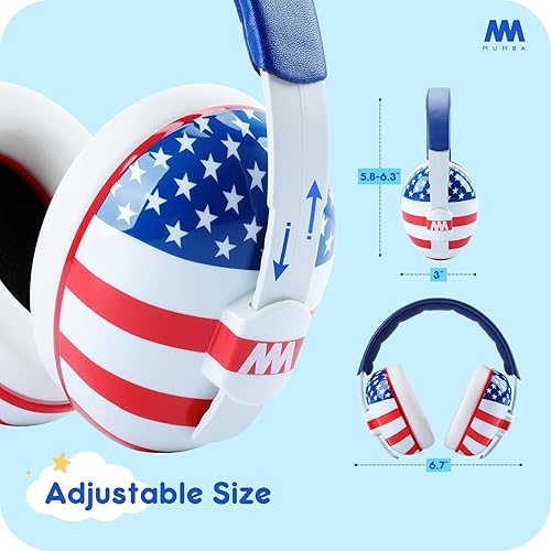 Mumba Baby Ear Protection Noise Cancelling Headphones for Babies and Toddlers Baby Earmuffs - Ages 3-24+ Months - Jamouz