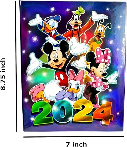 Mickey Mouse and Gang 2024 Photo Album 4'X 6' Holds 200 Photos. - Jamouz