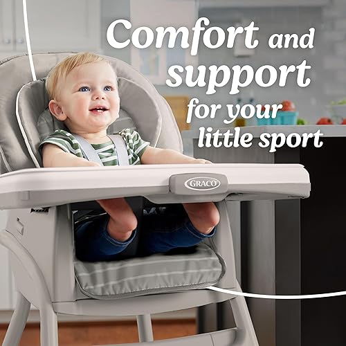 Graco Table2Table Premier Fold 7 in 1 Convertible High Chair | Converts to Dining Booster Seat, Kids Table, and More, Maison - Jamouz