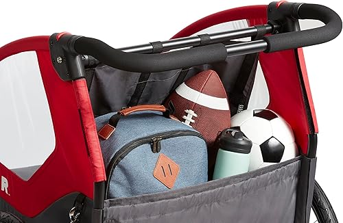 Flyer™ Duoflex 2 in 1 Bike Trailer and Double Stroller for Toddlers, 1+ Years - Jamouz