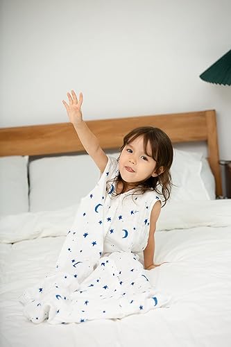 Baby Sleep Sack 2-4 T Baby Wearable Blanket 100% Organic Cotton 0.5 TOG Toddler Sleeping Sack 2- Way Zipper Soft Lightweight X-Large Pup - Jamouz