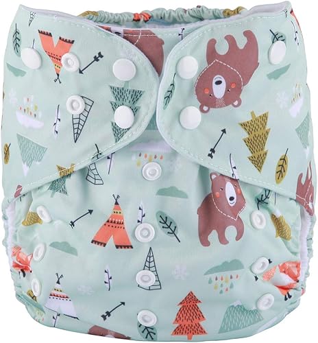 2 to 7 Years Old Junior Big Cloth Diaper Pocket Reusable Baby Kids Toddler (Be Brave) - Jamouz