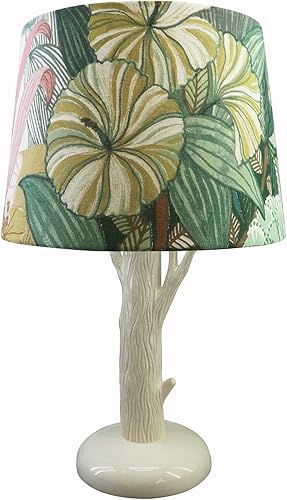 Levtex Baby - Trail Mix Table Lamp and Shade - White Tree with Grey Shade Lamp - Nursery Accessories - Measurements: 16 in. high and 8 in. Diameter - Jamouz