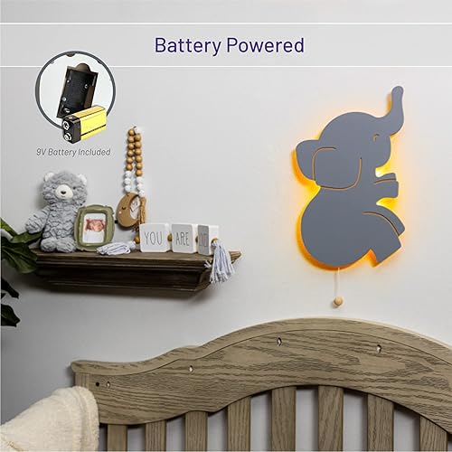 Lumipets Lighted Balloons, Nursery Night Light, Wall Mounted Lighted, Battery Operated Cloud Light Sign–Lightweight Kids Night Light for Babies, Toddlers, Kids - 17.7 x 11.2 x 1.5-in - Jamouz