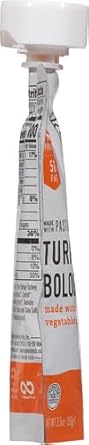 Serenity Kids Bone Broth Puree Made with Organic Veggies - Clean Label Project Purity Award Certified - 3.5 Ounce BPA-Free Pouch - Free Range Turkey Bolognese - 6 Count - Baby Food Turkey Bone Broth - Jamouz