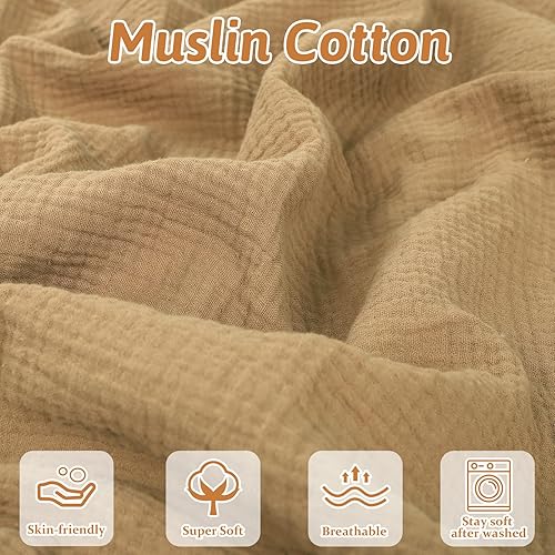 Hooyax Muslin Baby Lounger Cover 2 Pack, 100% Cotton Durable Newborn Lounger Cover, Soft and Breathable Infant Lounger Cover for Boys Girls, Covers Only (Blue Gray) - Jamouz