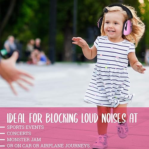 Noise Cancelling Headphones for Kids, Adjustable Baby Ear Protection Earmuffs with Ergonomic Design - Jamouz