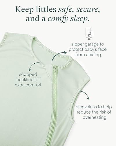 Supersoft Sleep Sack 0.5 TOG, Premium Bamboo Viscose Sleeping Bag Thin Baby Wearable Blanket 2-Way Zipper Sleep Sack - Jamouz