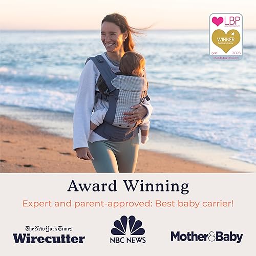 Beco Baby Carrier Gemini Newborn to Toddler-Front, Back and Hip Seat Carrier,Baby Carrier Backpack & Baby Front Carrier with Adjustable Seat,Ergonomic Baby Holder 7-35lbs (Grey) - Jamouz