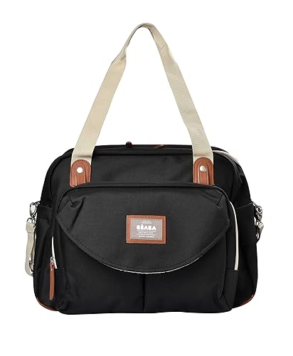 BEABA Geneva Diaper Bag, Multifunction Baby Diaper Bag, Includes Removable Strap for Stroller, Changing Pad, and Insulated Pouch, (Sage) - Jamouz