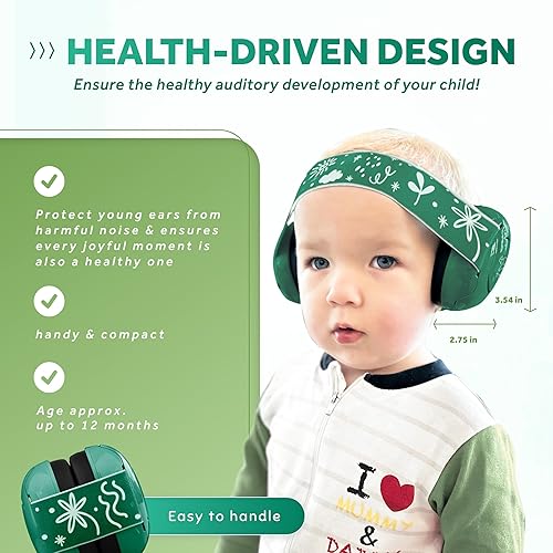 Schallwerk ® Mini+ Baby Ear Muffs – Noise Protection for Babies, Infants, Toddlers – CE & ANSI Certified Headphones - Jamouz