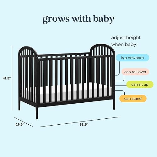 DaVinci, Beau 3-in-1 Convertible Crib in Light Sage, GREENGUARD Gold Certified - Jamouz