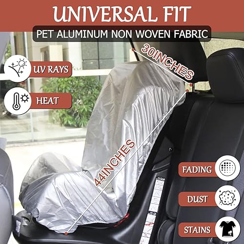 Car Seat Sun Shade Cover, Infant Car Seats Heat Protector Keeps Your Toddler Baby Seat at a Cool Temperature, Covers and Blocks Out Heat & Sun, Reflective Baby Seat Covers for Car Seats - Jamouz