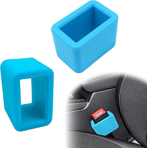 stymart 2PCS Safety Belt Buckle Holder, Silicone Safety Belt Buckle Booster, Keep the Safety Belt Buckle Upright and Stable, Silicone Safety Belt Buckle Booster Suitable for Kids (Black) - Jamouz