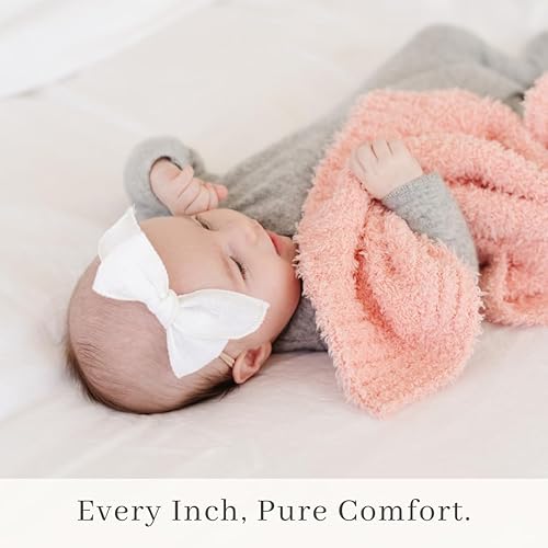 SARANONI Bamboni Luxury Baby Blanket | Plush Blanket for Infant Boys & Girls | Receiving Blanket 30” x 40” | Sky Blue - Jamouz