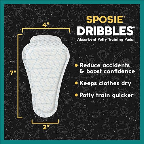 Sposie Diaper Booster Pads 2T-5T & Dribbles - Baby Diaper Pads Inserts & Potty Training Underwear Liners, Bedwetting Underwear for Kids, Pull Up Diapers - Jamouz