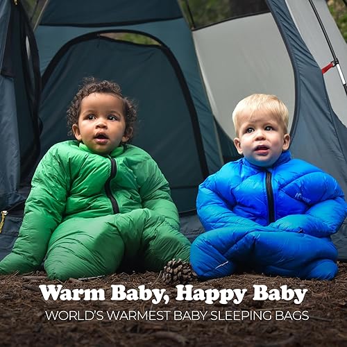 Little Mo 20 Down Baby Sleeping Bag (6-24 Months) The Warmest, Safest Ultralight Down Camping Sleeping Bag for Babies and Toddlers. - Jamouz