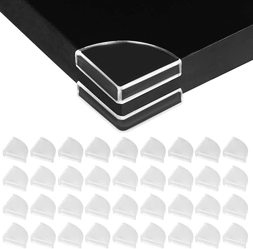 [36 Pack] Slim Clear Edge Bumpers, Tomorotec Corner Protectors Edge Guards Corner Cushion for Baby Safety for Furniture, Slim Table, Windows, Bed and etc - Jamouz