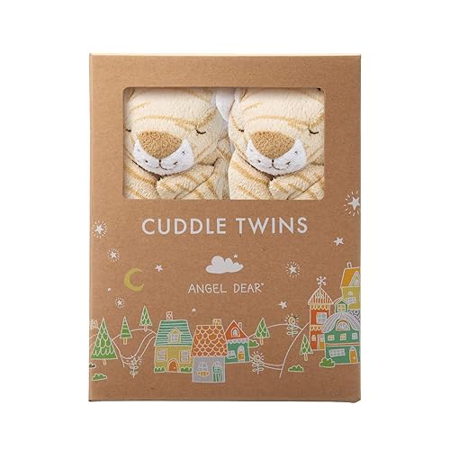 Angel Dear - Brown Giraffe, Cuddle Twins Blankie Set, 2 Count (Pack of 1) - Jamouz