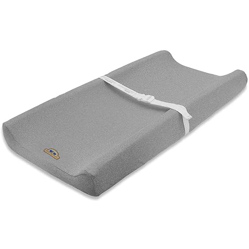 Super Soft and Stretchy Changing Pad Cover 2pk by BlueSnail (Heather Grey) - Jamouz