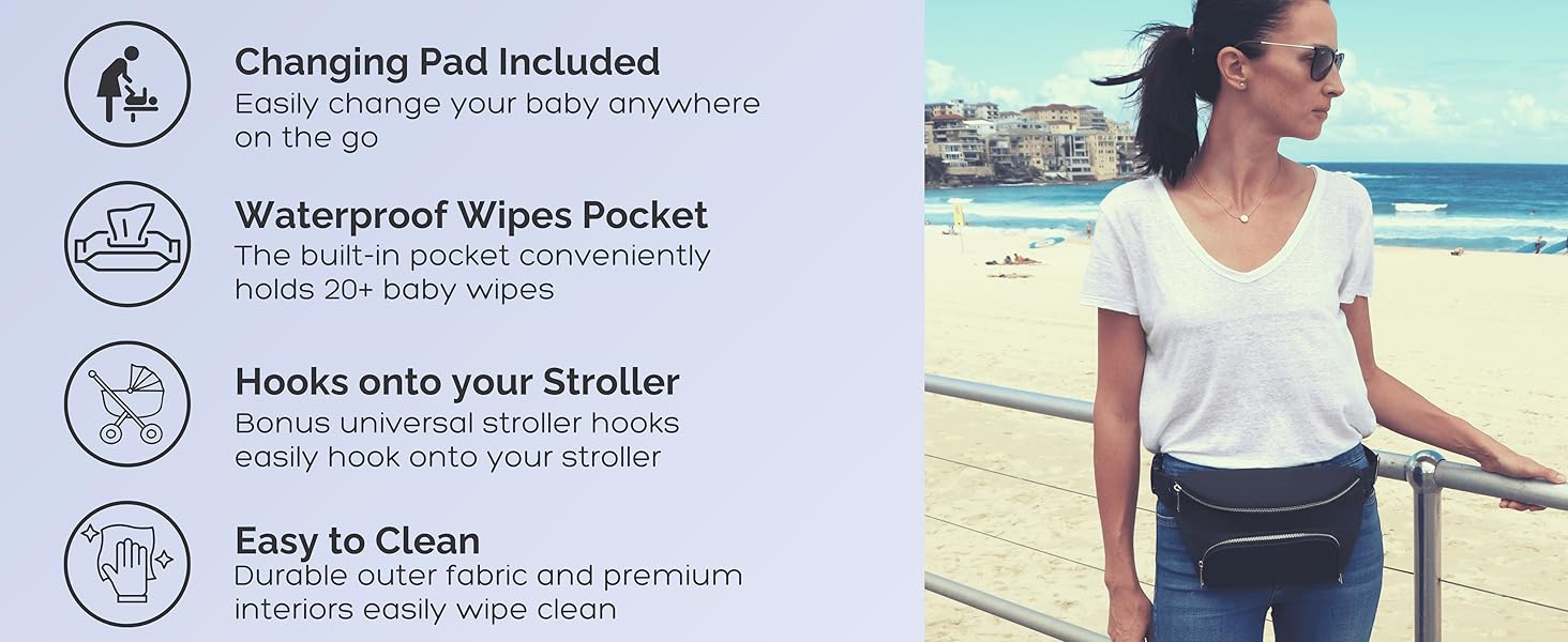 Suessie Fanny Pack Diaper Bag