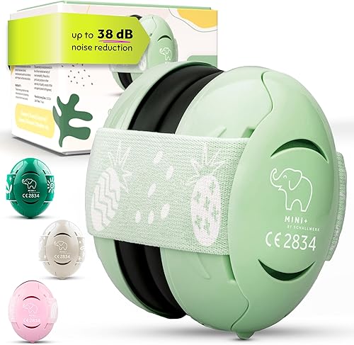 Schallwerk ® Mini+ Baby Ear Muffs – Noise Protection for Babies, Infants, Toddlers – CE & ANSI Certified Headphones - Jamouz