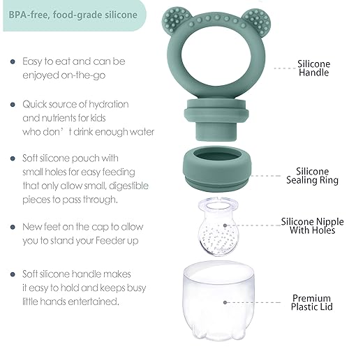 Baby Food Freezer Tray and Teething Popsicle Molds – The Perfect Solution for Your Little One's Teething and Feeding Needs - Jamouz