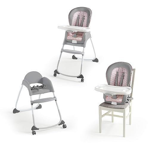 Ingenuity Full Course 6-in-1 High Chair - Baby to 5 Years Old, 6 Convertible Modes, 2 Dishwasher Safe Trays - Astro, 13108 - Jamouz