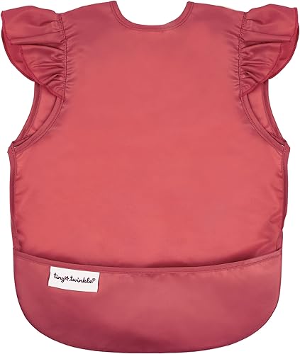 Tiny Twinkle Mess Proof Baby Bib - Waterproof Toddler and Baby Apron Bib - Machine Washable - PFAS and BPA Free - Jamouz