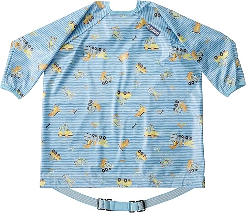 BIBaDO - Long Sleeve Baby Bibs - Babies & Toddlers 6-36 Months - Coverall Baby Led Weaning Bib - Easy Wipe, Soft & Waterproof - Jamouz