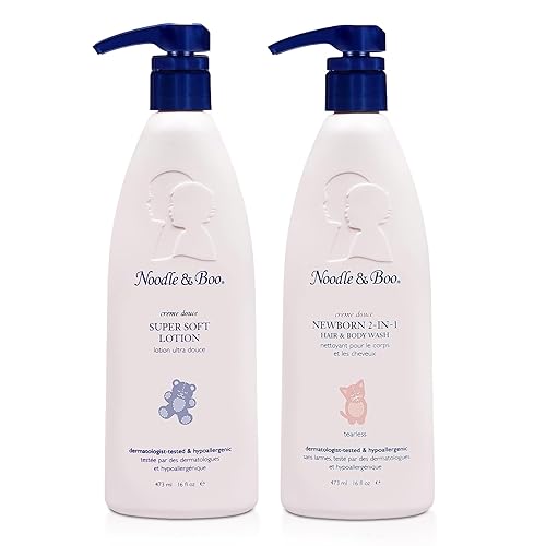 Noodle & Boo 2-in-1 Newborn Hair & Baby Body Wash for Baby, Tear Free and Hypoallergenic - Jamouz
