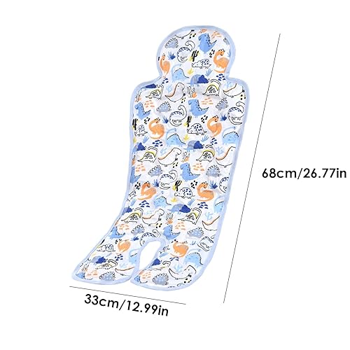 Baby Car Seat Cooler Pad Summer Chair Ice Cushion Baby Car Seat Cooler Pad Carseat and Stroller Cooling Pad for Stroller High Chair 26.8in * 13in - Jamouz