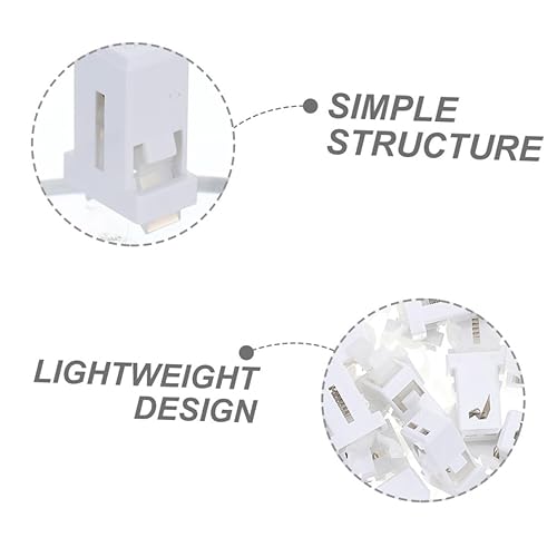 Generic 10pcs Switch Lock Trashcan Lock Trash Bin Lock Replacement Buckles for Trashcan Household Waste Bin Clip Latches Trashcan Supplies Trashcan Buckle White Button Plastic Garbage Can - Jamouz