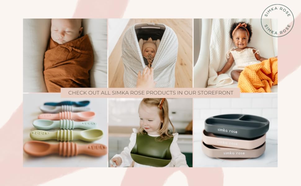 simka rose baby products bibs plates spoons blankets and more