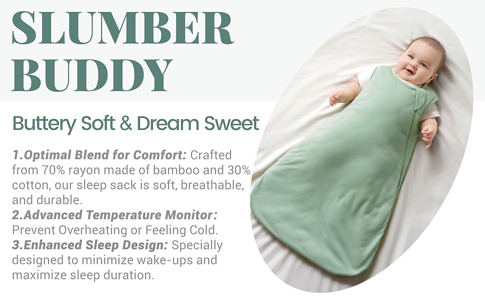 Bamboo Sleep Sack 6-12 Months 12-18 Months bamboo sleepers baby Wearable Blanket Baby Sleeping Bag