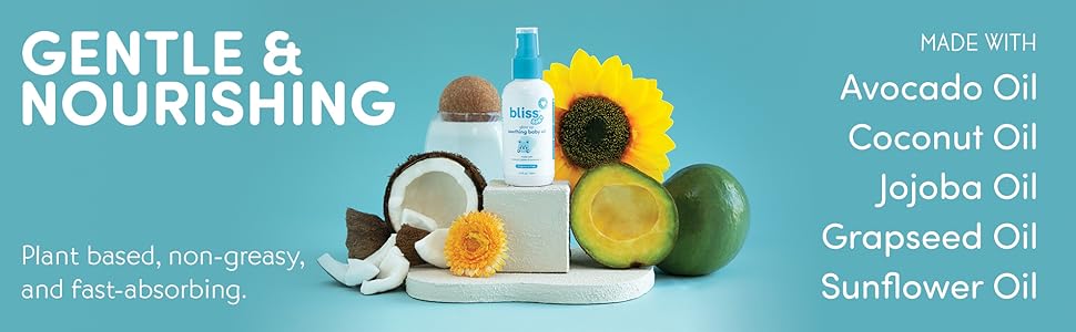 plant based non greasy avocado oil gentle baby oil kids