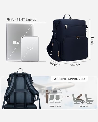 CEI-CEI Neoprene Diaper Bag Backpack with Changing Pad, Large Newborn Baby Maternity Bags Travel Tote with Insulated Pockets (Black) - Jamouz