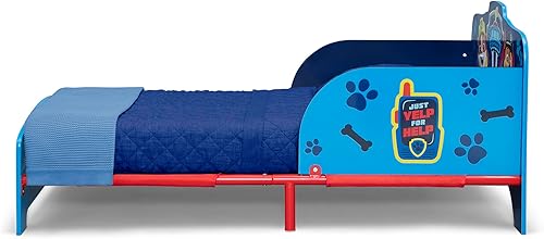 Delta Children - Nick Jr. PAW Patrol Wood and Metal Toddler Bed, Blue - Jamouz