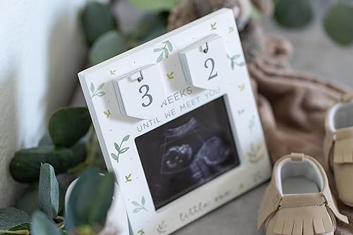 Ultrasound Picture Frames | Baby Countdown | Baby Sonogram Picture Frame w/Number Tiles | Grandparents Baby Announcement Pregnancy Countdown Frame | Sonogram Frame Pregnancy Gift | Love at First Sight - Jamouz