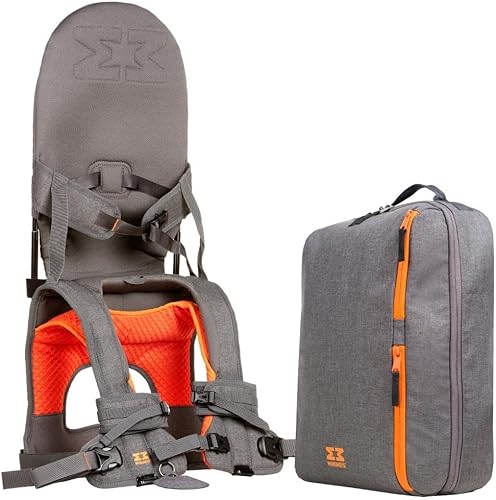 MiniMeis G4 Backpack, Grey-Melange - 28L - Compatible with MiniMeis G4 Child Shoulder Carrier - Jamouz