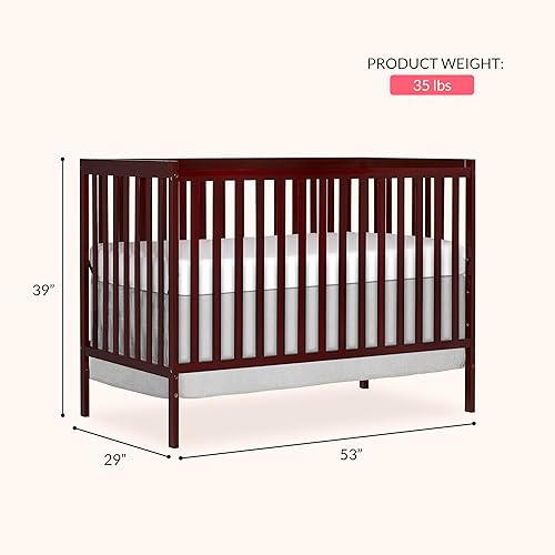 Synergy 5-In-1 Convertible Crib In White, made of New Zealand Pine wood, JPMA & Greenguard Gold Certified, features 3 mattress height settings - Jamouz
