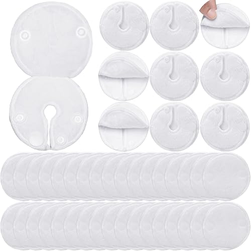 Sosation 20 Pack Feeding Tube Pads G Tube Button Pad with Cover Reusable Feeding Supplies Cotton Button Covers Peritoneal Abdominal Dialysis Peg Supplies for Nursing Care, White - Jamouz